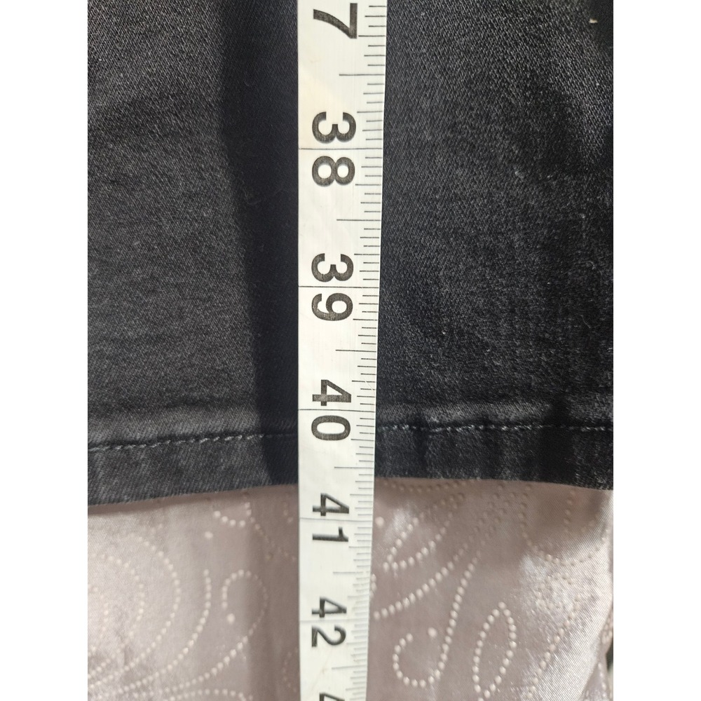 LC Lauren Conrad Barely Bootcut Black Jeans Womens Size 14 Stretch Denim - Picture 6 of 8